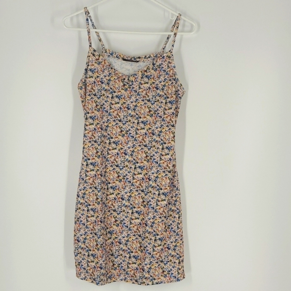 Avidlove Size M Floral Spaghetti Strap Mini Dress